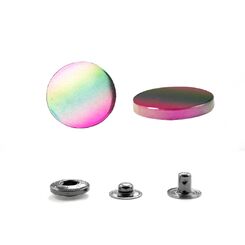 B-17+831 Кнопка пружинный контакт 17 мм, радужный