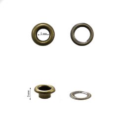 E#300 Люверс 5 мм, антик