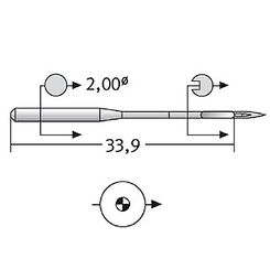 Игла 134 SUK SERV 7 (1x100)
