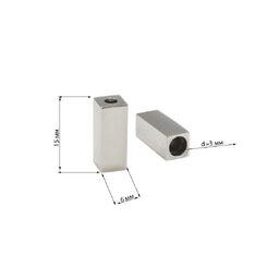 7527 Наконечник 15х6 мм, никель