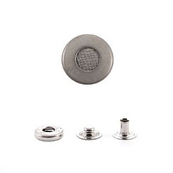 QA1361+486 Кнопка пружинный контакт 15 мм, матовый никель