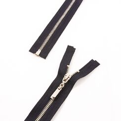 Молния 60 см металлическая тип 3, разъемная, звено корн светлое золото, слайдер 1439 золото