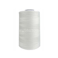 Нитки штапельные Вига  № 120, 31 текс, ПЭ, 5000 м, белые, Ariadna