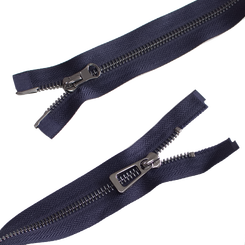 Молния 90 см мeталлическая тип 5 (звено Y/2cл.) разъемная ч. никель ABS022 2сл.16508/16039 20H19