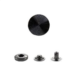 ASB3D24L+486 Кнопка пружинный контакт 15 мм, зеркальный черный никель