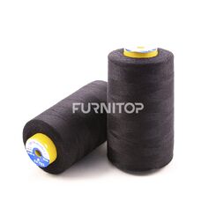 Нитки штапельные Унитекс № 50/2, 25 текс, ПЭ, 5000 м, черные