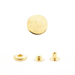 ASB24L+486 Кнопка пружинный контакт 15 мм, зеркальное золото