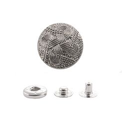 В9706 Кнопка пружинный контакт 25 мм, никель