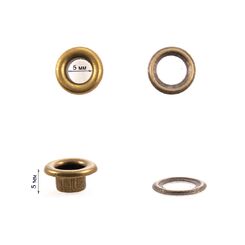 15151/4R Люверс 5 мм, антик