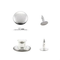 JM27L Джинсовая пуговица 17 мм, никель