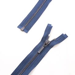 Молния 65 см мeталлические тип 5 (Т5 corn) разъемные звено блестящий ч. никель сл. блестящий ч. нике