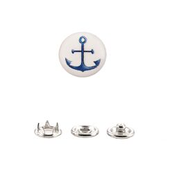 CРSB16L Кнопка сорочечная 10 мм, принт ЯКОРЬ
