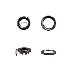 E#10*5,5  Люверс 5 мм, зеркальный черный никель