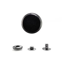 27LTBP+484 Кнопка пружинный контакт 17 мм, зеркальный черный никель