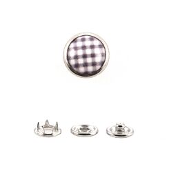 PPSB16L Кнопка сорочечная 10 мм, пластмассовая, принт КЛЕТКА