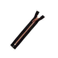 Молния 18 cм металлическая тип 5 неразъемная звено corn шлифов зерк.медь сл.276 (464) зер.медь,Китай