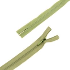 Молния 22 см потайная тип 3, неразъемная, слайдер капелька, нейлоновая лента