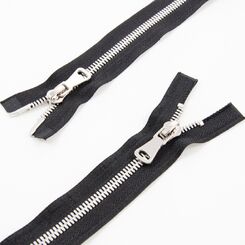 Молния 80 см мeталлическая тип 8, разъемная, 2 слайдера EH-008C, звено корн ч.никель