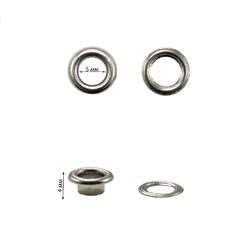 SDO266.003 Люверс 5 мм, никель