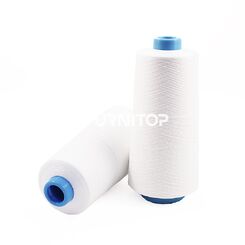 Нитки текстурированные крученые СабаТекс № 120, 19 текс, ПЭ, 10000 м, белые, Amann