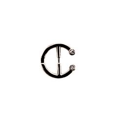 3641 Украшение пришивное со стразами мм, зеркальный черный никель