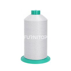 Нитки текстурированные крученые Тексар № 120, 27 текс, ПЭ, 10000 м, белые, Ariadna