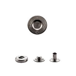 QВS0044+486 Кнопка пружинный контакт 17 мм, черный никель