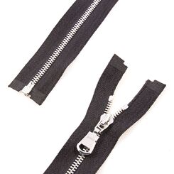 Молния 70 см металлическая тип 3 разъемная, звено-corn шлифован серебро сл. 112  серебро, Китай