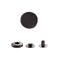 ASB24L+SS486 Кнопка пружинный контакт 15 мм, черный никель