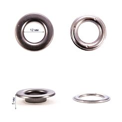 E20*12 Люверс 12 мм, черный никель