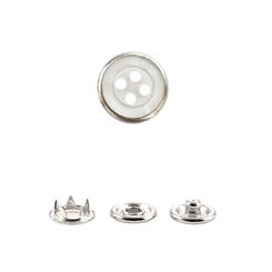 PPESB16L Кнопка сорочечная 10 мм, цвет белый