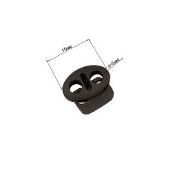 5509 Фиксатор 15х12 мм, прорезиненный SOFT Touch
