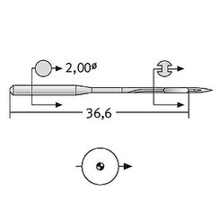Игла UY 113 GS SES SERV 7 (1x10)