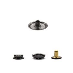 INSB24L501 Кнопка кольцевой контакт 14 мм, черный никель