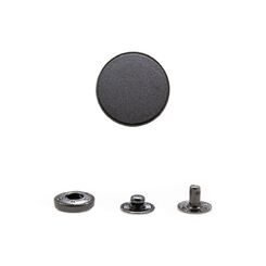 B-12.5 мм+633 Кнопка пружинный контакт 12,5 мм, графит