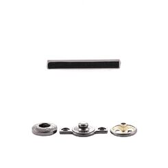 12LHK0222+486 Кнопка пружинный контакт 22 мм, зеркальный черный никель