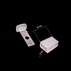 27102 Наконечник (1*2) 10х12мм, пластмассовый прозрачный