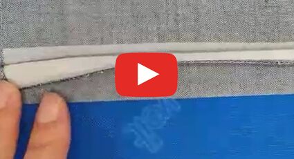 Лента для крепления подгибки низа изделия в два этапа