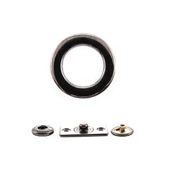 В4841 Кнопка пружинный контакт 23 мм, зеркальный черный никель