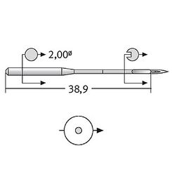 Игла UY 128 GAS KN (1x100)