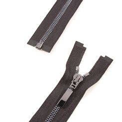 Молния 60 см металлическая тип 5,разъемная звено corn шлифован ч.никель  сл. 31  ч.никель Китай