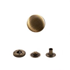 QA0001+486 Кнопка пружинный контакт 14 мм, антик