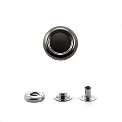 QВ1024+486 Кнопка пружинный контакт 17 мм, черный никель