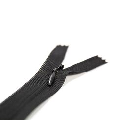 Молния 25 см потайная тип 3, неразъемная, слайдер капелька, нейлоновая лента