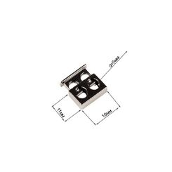 8241 Фиксатор 16х11 мм, черный никель