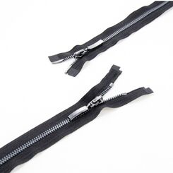 Молния 80 см мeталлическая тип 5, разъемная, 2 слайдера W0150, звено корн ч.никель