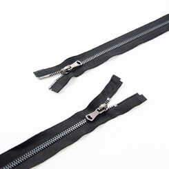 Молния 80 см мeталлическая тип 5, разъемная, 2 слайдера HH-2443, звено корн ч.никель