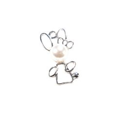 XT0219 Украшение пришивное ЖИВОТНОЕ 29,3х16 мм, никель