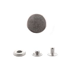 SSQB0080+SS486 Кнопка пружинный контакт 15 мм, никель