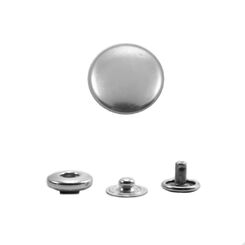 ALMNFISHEYE Кнопка пружинный контакт  15 мм, матовый никель